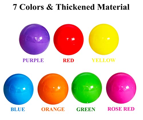 LANGXUN 50 100 200 Soft Plastic Ball Pit Balls for Kids, Gift for Baby Toddler Birthday Christmas, Ball Pit Play Tent, Bab...