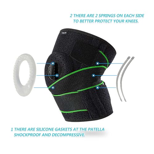 DOUFURT Knee Brace for Women & Men Meniscus Tear, Plus Size Knee Braces for Knee Pain Relief, Arthritis, Compression Knee ...