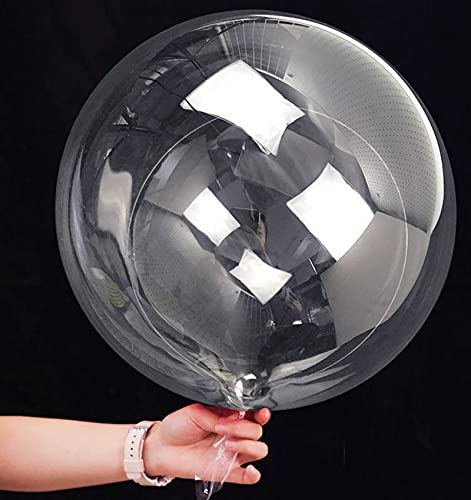 20 Inch Bobo Balloons Bubble Balloons, 20 Pcs Clear Bobo Balloon, Large Transparent Bubble Balloon for Christmas Wedding B...