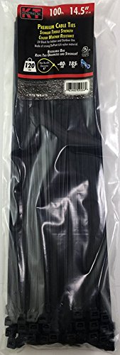 K-T Industries 5-9536 - 14.5 Heavy Duty, Uv Black, 100/Pk