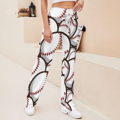 DUMIERTKL Yoga Pants Women, Casual Loose Lounge Pant, Leg Sweatpants for Gym Sport Running Daily Wear