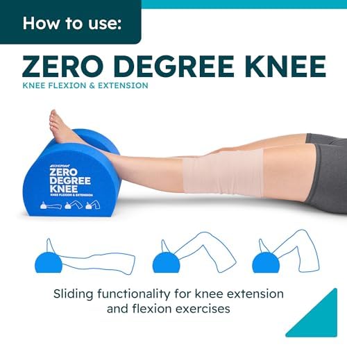 BoneFoam Zero Degree Knee | Rehab After Knee Replacement, MCL, ACL Surgeries | Helps Improve Extension, Mobility & Flexibi...
