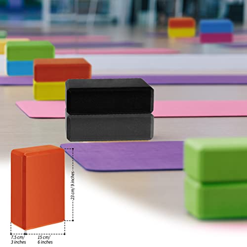 20 Pcs Foam EVA Yoga Blocks Lightweight Yoga Bricks Non Slip Supportive Foam Blocks Yoga Prop Accessories for Yoga, Pilate...