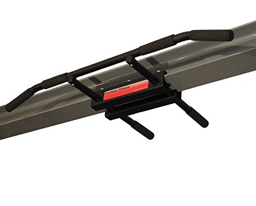 Firstlaw Fitness - 600 LBS Weight Limit - I-Beam Pull Up Bar - Long Bar with Bent Ends - Durable Rubber Grips - RED Label...