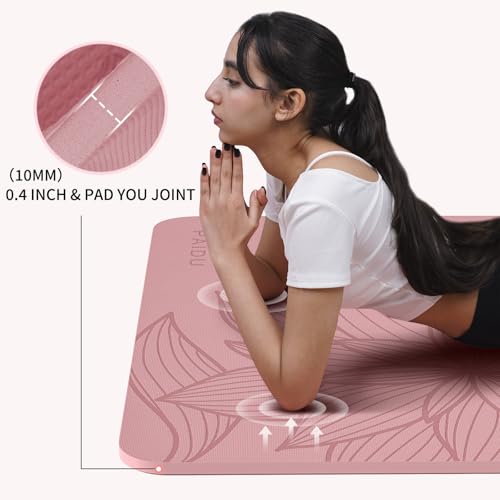 PAIDU Large Yoga Mat-72’x36’x0.4’ Extra Width ＆ Thick,Comfortable,Non-Slip Exercise Mat-Works Great on All Floor for Stret...