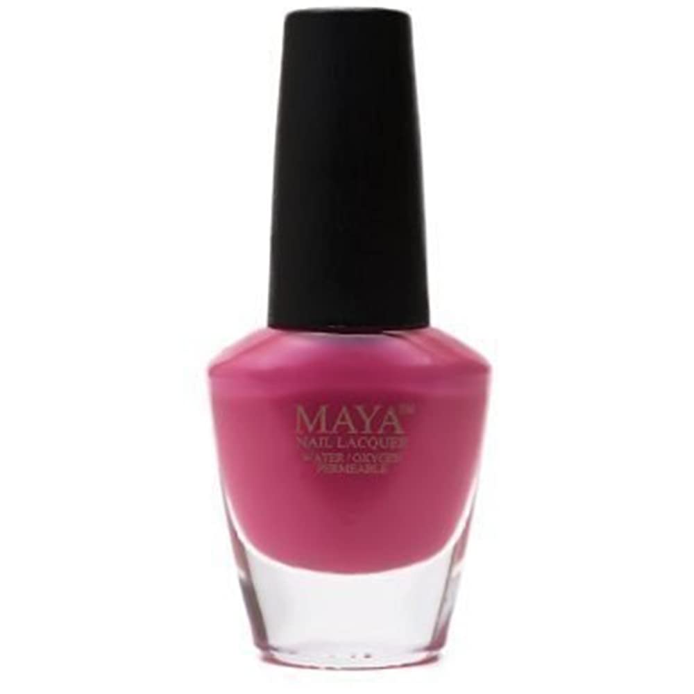 MAYA Halal Breathable Quick Dry Nail Polish, Vegan and Cruelty Free, Oxygen & Water Permeable (Pepto Pink), Non Toxic Gentle On