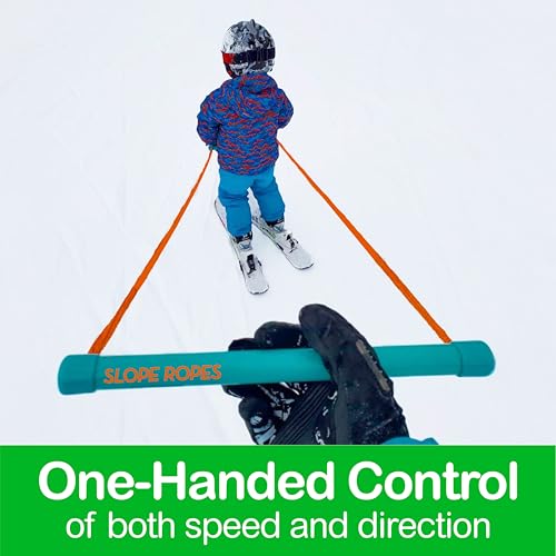 Slope Ropes Kids Ski Trainer to Teach Kids to Downhill Ski Safely with Proper Posture, Simple Harness Free Design, Fun for...