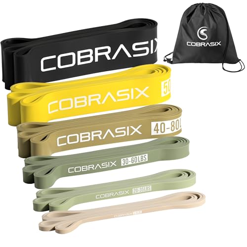 COBRASIX Resistance Bands | Long Resistance Bands for Working Out | Pull-Up Bands for Strength Training, Physical Therapy,...