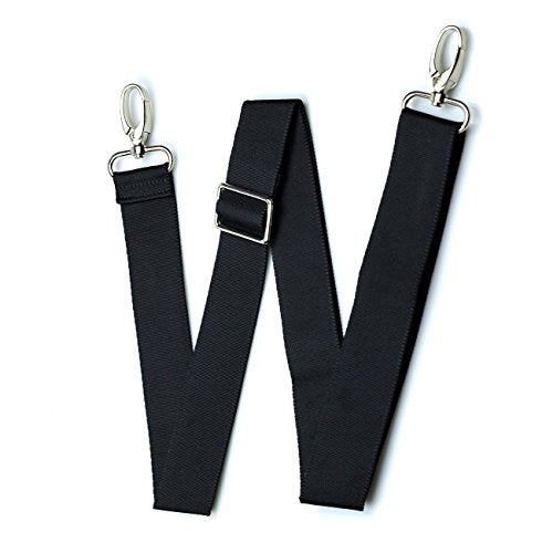 Hibate Black 55" x 1.5" Shoulder Bag Strap Replacement for Crossbody Duffle Messenger Bags Straps