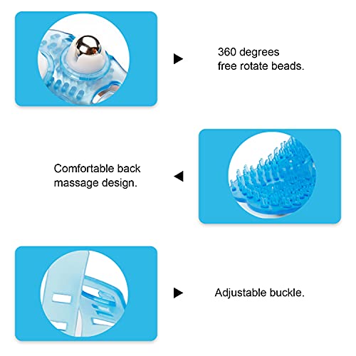 Boseen Handheld Massage Ball for Muscle Back Neck Joint Foot Shoulder Leg Pain Relief - Palm Shaped Massage Tool with Roll...