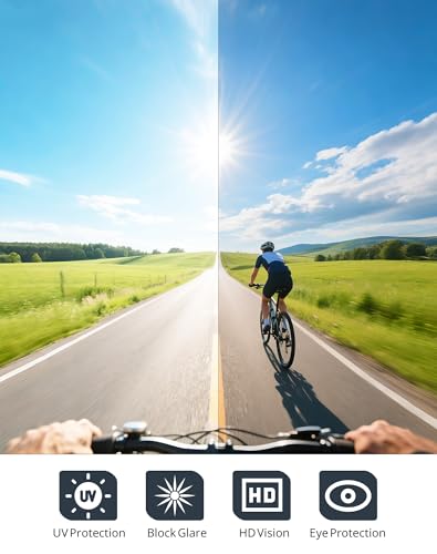 KALIYADI Sunglasses-Men Sports Mens-Sunglasses Women: Sun Glasses with UV400 for Running Cycling Golf Fishing
