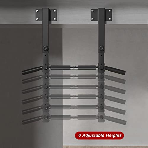 Wall Mount Pull Up Bar, Joist Beam Rafter Mount Pull-up Bar, Ceiling Mounted Chin Up Bar for Home Gym with Punching Bag Ha...