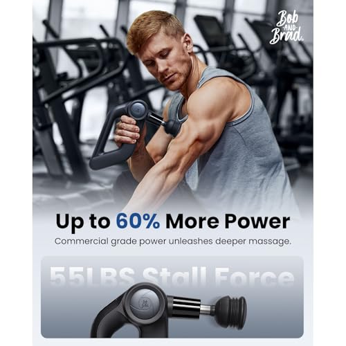 BOB AND BRAD D5 Pro Massage Gun with 13mm Amplitude, FSA-HSA Eligible, Professional Deep Tissue Percussion Massage Gun, Er...
