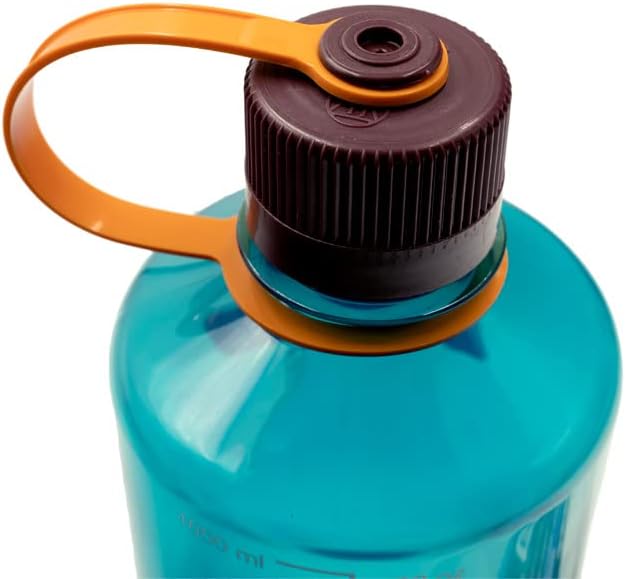 Nalgene Sustain Tritan BPA-Free Water Bottle Made with Material Derived from 50% Plastic Waste, 32 OZ, Wide Mouth
