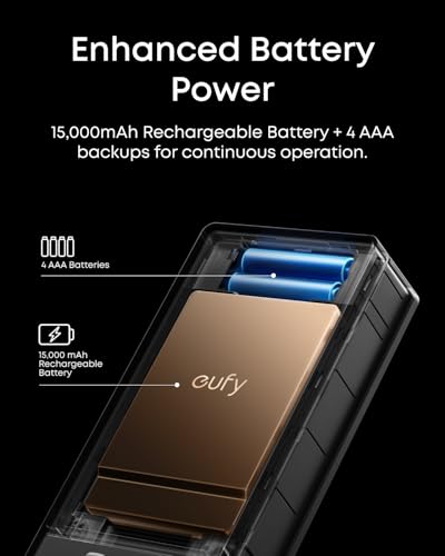 eufy FamiLock S3 Max Smart Lock with Palm Vein Recognition - Keyless Entry Door Lock for Front Door, 3-in-1 Wi-Fi Keypad D...