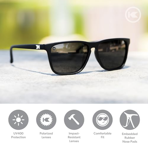 Knockaround Fast Lanes Sport Polarized Lightweight Sunglasses for Men & Women - UV400 Protection - Running