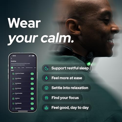Pulsetto FIT Wellness Wearable with Vagus Nerve Support – Patented Neuro Technology for Relaxation, Stress Balance, Focus,...