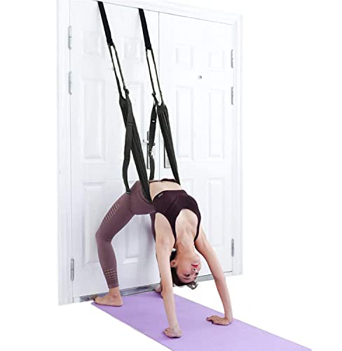 Yoga Fitness Stretching Strap, Adjustable Leg Stretcher Back Bend Assist Trainer, Improve Leg Waist Back Flexibility Home ...