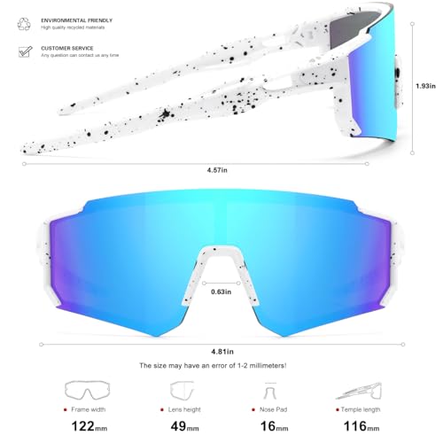 SEKKAF Kids Sunglasses Youth Baseball Sunglasses for Boys Girls Softball Sports Sun Glasses UV Protection