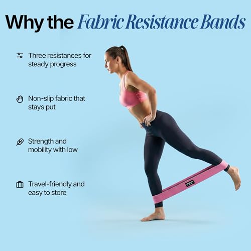 XORAWAR at Home Pilates Kit, Pilates Set with Fabric Resistance Band, Yoga Ball and 2 Foam Blocks, Pilates Sets for Women