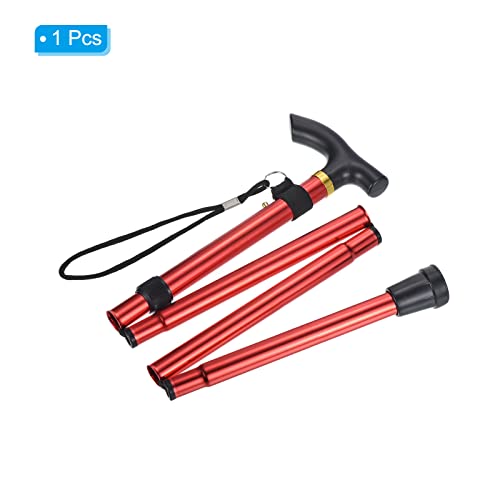 PATIKIL Trekking Poles, Collapsible Hiking Pole Telescopic Folding Cane Quick Lock Aluminum Alloy for Outdoor Hiking Walki...