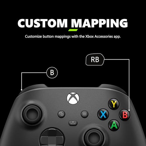 Xbox Wireless Gaming Controller (2025) – Carbon Black – Play on Xbox, Windows, Android, iOS, FireTV Sticks, Smart TVs, VR ...