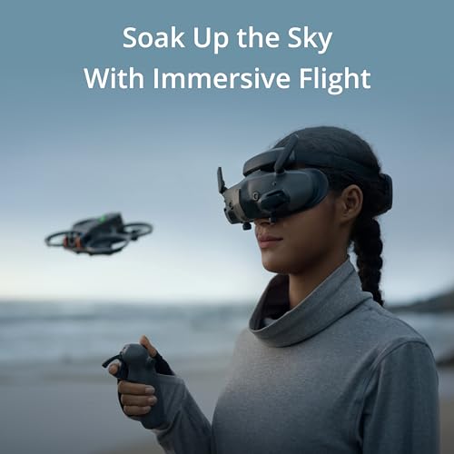 DJI Goggles 3, FPV Goggles with Stunning Micro-OLED Screens, Immersive Flight Experience, O4 HD Video Transmission, Adjust...