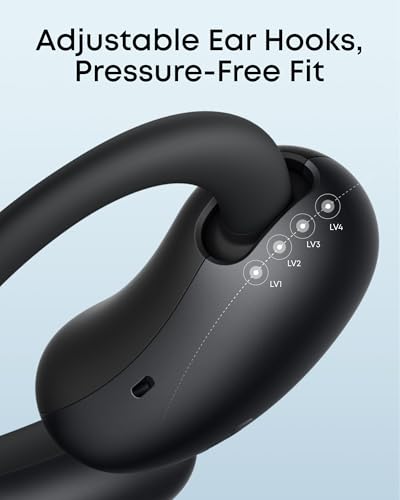 soundcore AeroFit 2 by Anker, Open-Ear Headphones, Real-Time Translation Earbuds, 4 Adjustable Positions for Every Ear Siz...