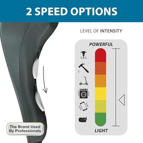 Wahl Heat Therapy Corded Vibratory Therapeutic Body Massager, Heated Handheld Massage Tool with Two Speeds, Relieve Neck, ...