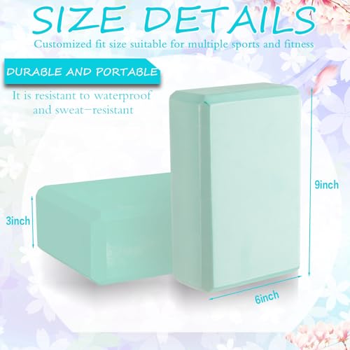 Outus 20 Pcs Yoga Blocks Bulk 9 x 6 x 3 Inch High Density Bricks to Improve Strength Flexibility Balance Soft Non Slip Gym...