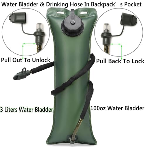 ATBP Running Hydration Vest Pack Tactical 3L Water Bladder Backpack Bag for Cycling Marathon Hiking Daypack Men & Women