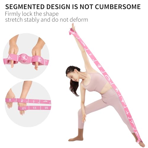 Xensamy Yoga Strap with 10/12 Loops - Multi-Functional Stretch Band for Pilates, Dance, Gymnastics, Physical Therapy, Flex...
