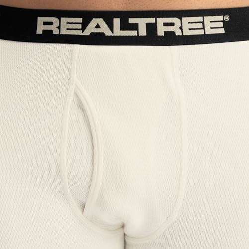 Realtree Mens Heavyweight Cotton Polyester Thermal Long Johns Underwear Bottom