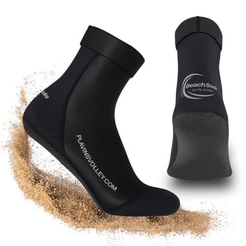PLAVINS Professional Design Sports Sand Socks for Beach Volleyball, Sand Soccer & Beach Tennis
