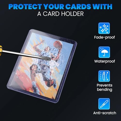 2000 Card Sleeves Top Loaders for Cards, 3" x 4" Hard Plastic Toploaders, Baseball Card Protectors, Trading Card Holder fo...