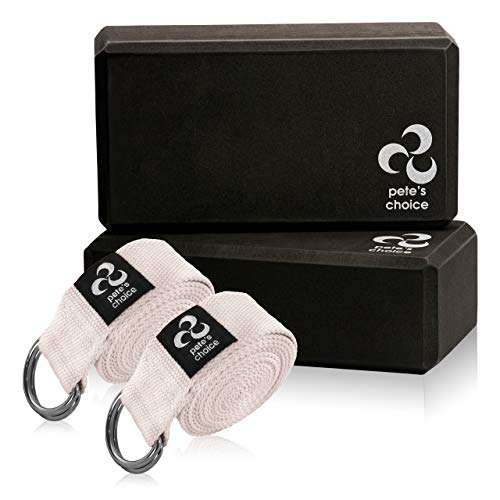 2-PACK or 5-PACK Yoga Exercise Adjustable Straps 8Ft | BONUS eBook | with Durable D-Ring For Pilates & Gym Workouts | Hold...