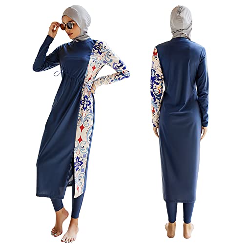 Muslim Swimsuits for Women Modest Islamic Arabic Swimwear Burkini Full Cover Hijab Top Pants Swimming Cap Bathing Suits