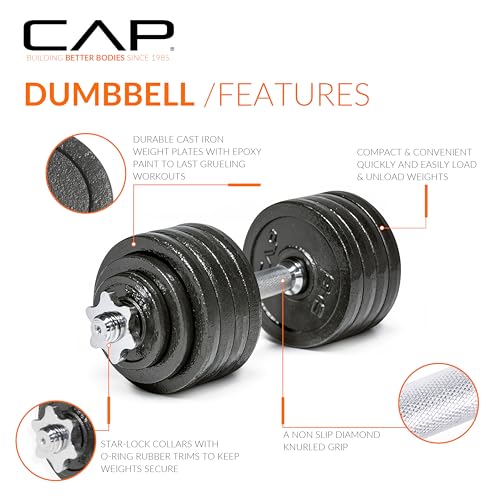 Cap Barbell Adjustable Dumbbell Weight Set | Multiple Options