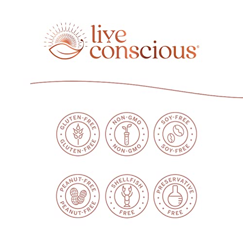 Live Conscious KSM-66 Ashwagandha Supplement w/L Theanine & AlphaWave - ZenWell Everyday Stress Relief, Cognitive, Brain H...