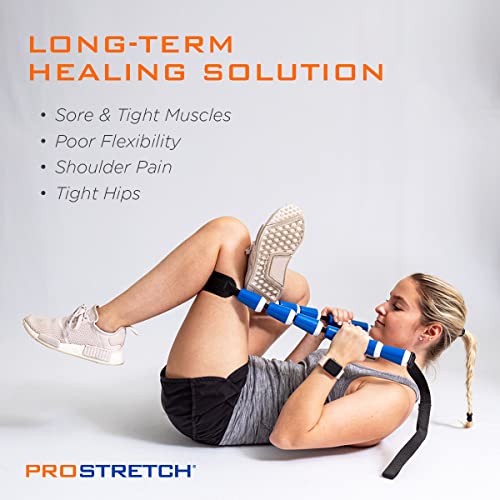 ProStretch StretchRite, Physical Therapy Stretching Strap with Grip Handles for Sore and Tight Muscles, Includes Coaching ...