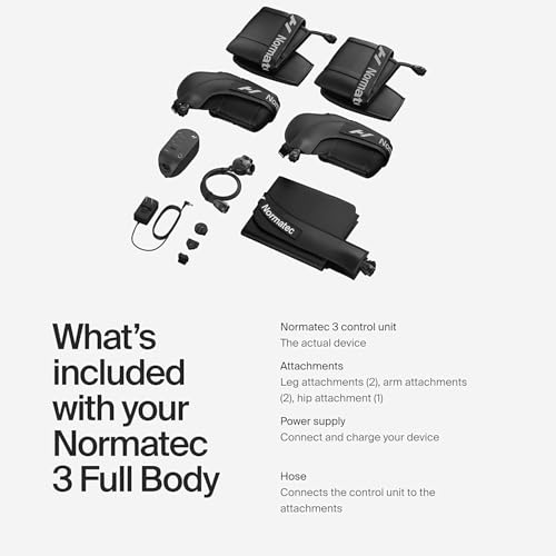 Hyperice Normatec 3 - Recovery System with Patented Dynamic Compression Massage Technology (Normatec 3 Full Body (Standard...