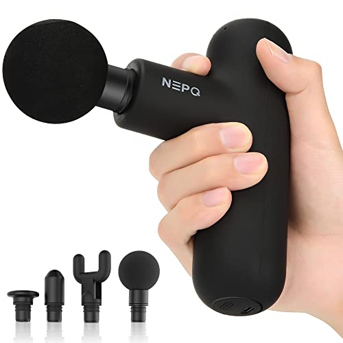 NEPQ Mini Massage Gun, Powerful Fascial Gun Portable Deep Tissue Percussion Muscle Back Head Massager for Pain Relief with...