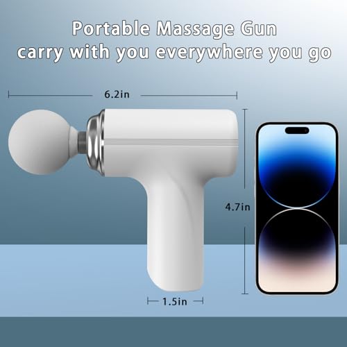 ZEOEZHBI Thanksgiving & Christmas Gift Pick, Mini Massage Gun Deep Tissue, Electric Muscle Back Massage Gun, Small Travel ...