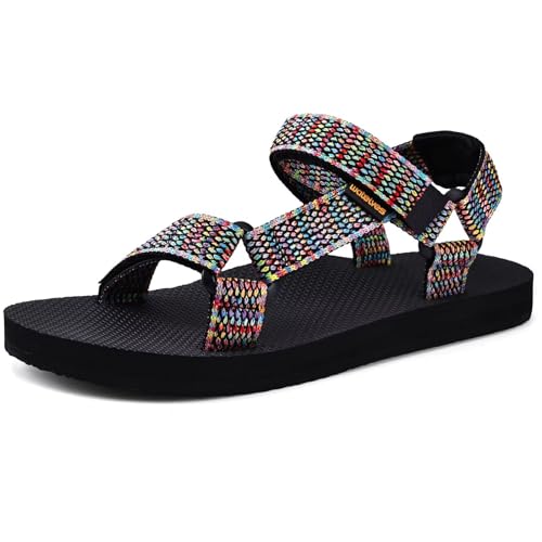 WateLves Womens-Sport-Sandals Hiking Sandals with-Arch-Support Webbing-Outdoor-Beach-Water-Sandals for Travel-Walking-Trek...
