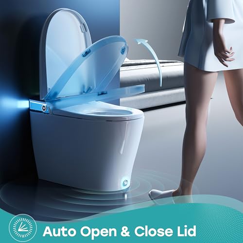 HOROW T38 Artistic Smart Toilet, Bidet Toilet with Powerful Flush, Auto Open/Close Lid, Instant Warm Water, Elongated Heat...