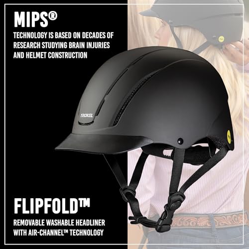 Troxel Spirit with MIPS Technology Full Coverage Horse Riding Helmet, Horseback Riding Gear for Equestrians