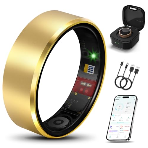 Milavan Smart Health Ring 2.0 for Women Men, Slim Scratch & Fingerprint Resistant Design,Efficient Chip Fitness Tracker, M...