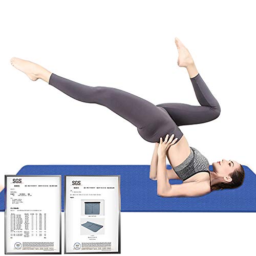 Hatha Yoga Extra Thick TPE Yoga Mat - 72"x 32" Thickness 1/2 Inch -Eco Friendly SGS Certified - With High Density Anti-Tea...