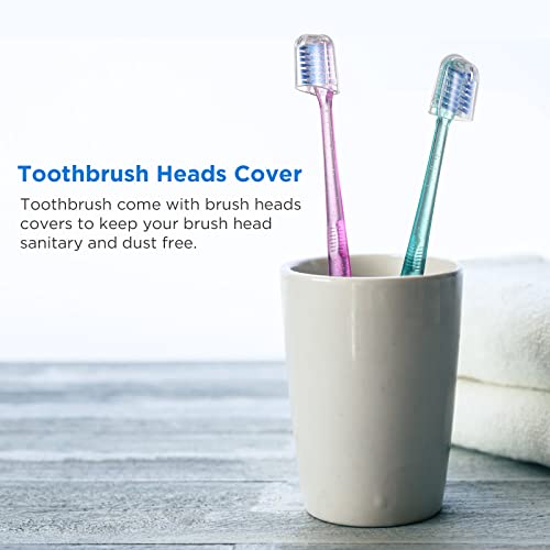 Fregum V-Shaped Orthodontic Toothbrush for Braces, with 6 Interdental Brushes, Soft Bristles, 6 Count