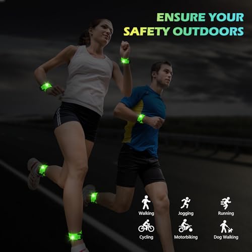Xeiophoy 2 PCS LED Armband Rechargeable for Running Walking Cycling Jogging, 2025 Version Running Lights for Runners, High...